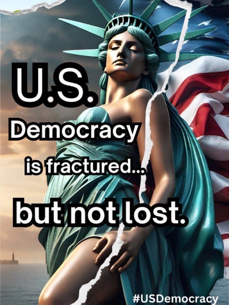 And we can repair it. There is still time. Don't let the GOP liars and propagandists destroy our American democracy. Vote them OUT. #USDemocracy #DemVoice1