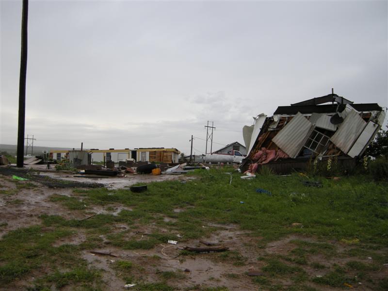 May 15, 2009: A supercell near Pampa, Texas produced grapefruit-sized hail, powerful downburst winds, and five tornadoes. The strongest tornado of the day was a half-mile-wide EF2 that caused one injury when a semi-truck was flipped. #wxhistory