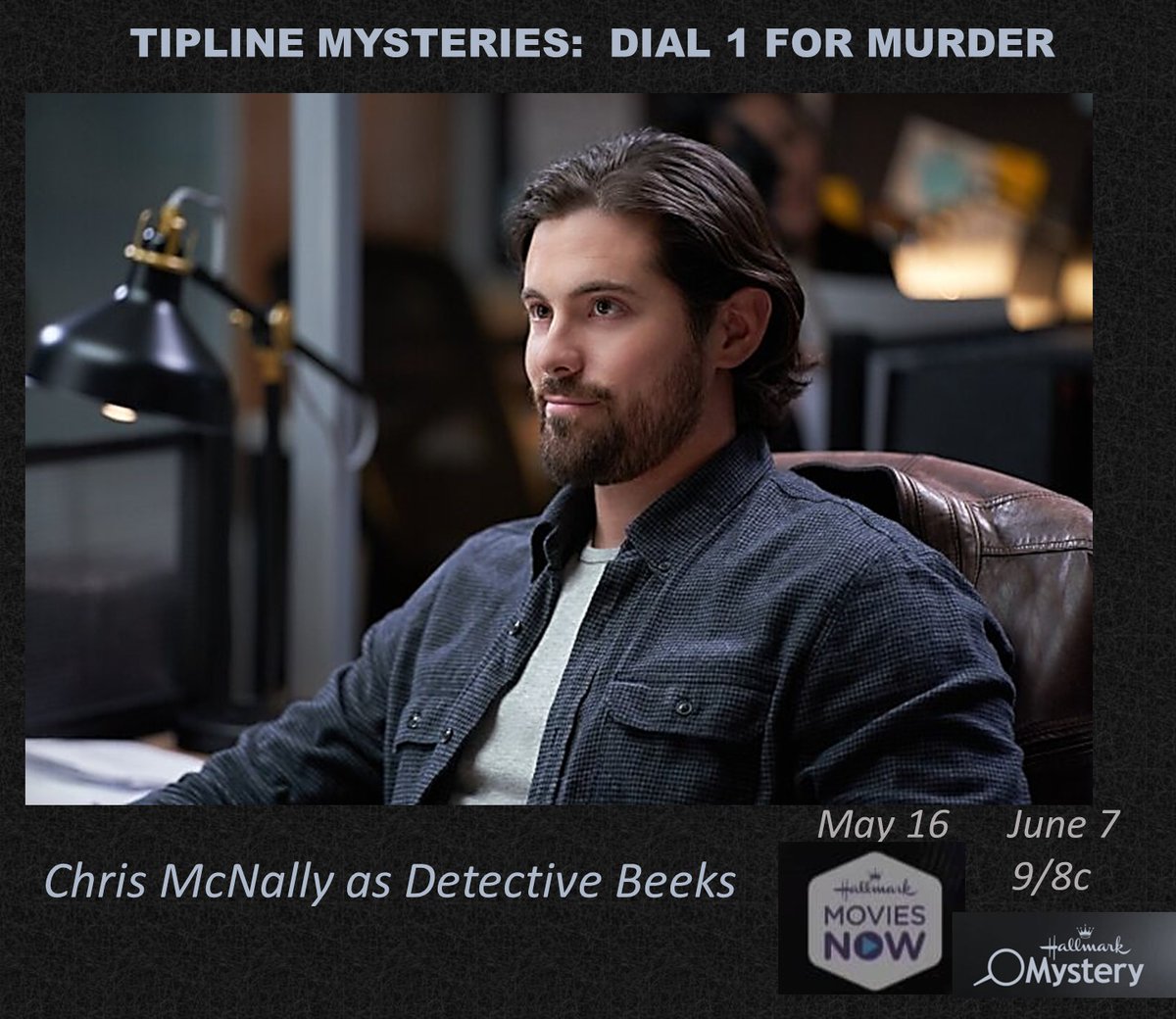 REMINDER Available to stream on May 16 
on Hallmark Movies NOW
#TiplinemysteriesDial1forMurder
There are so many reasons I could list to watch this new movie. 
This visual aid needs no words.

#ChrisMcNally #HollandRoden
@ChrisMcNally_ @HollandRoden 
@HMNOW #HallmarkMystery