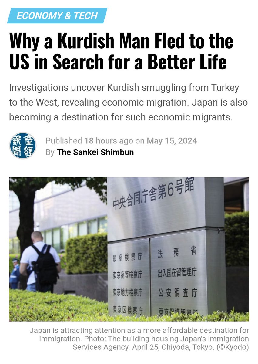'Japan is also becoming a destination for such economic migrants' 💀 japan-forward.com/kurdish-man-il…