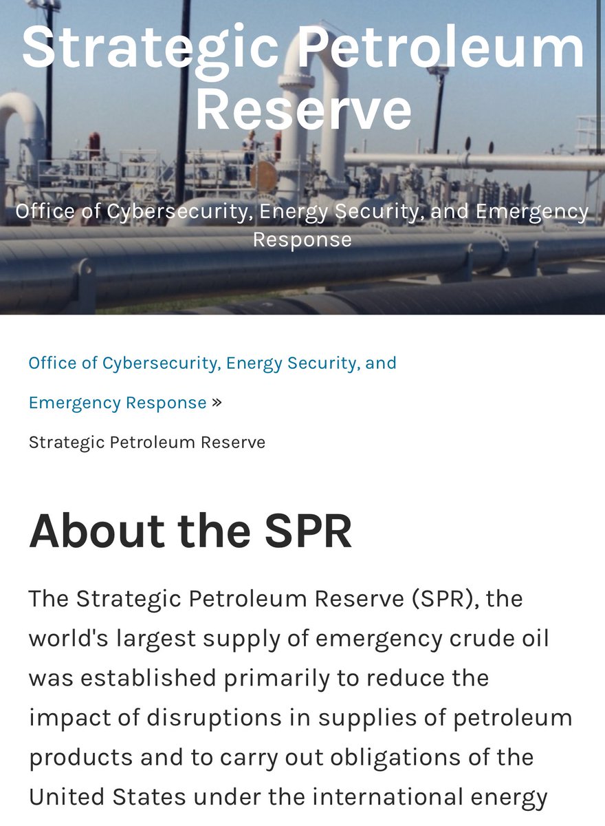 Vim desbancar uma das maiores mentiras que os liberais contam. Apresento-lhes a SPR, uma estatal americana de petróleo, que administra a maior reserva de petróleo cru do mundo. Detalhe, nao tem capital na bolsa nem vende. E so pra reserva de emergência pra controlar preço.