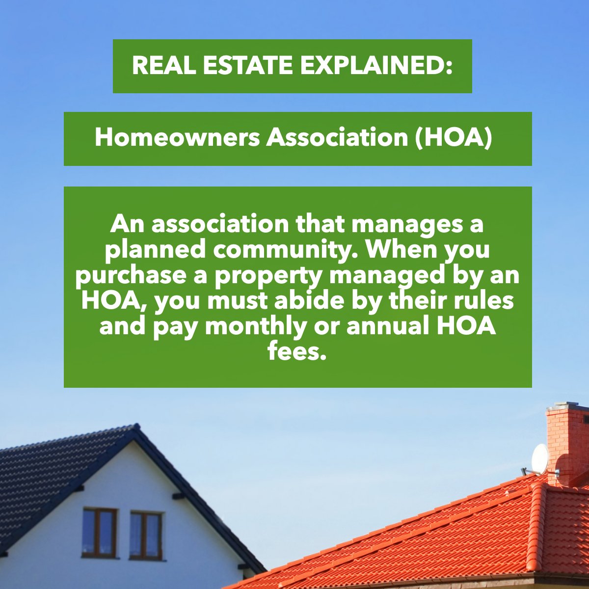 Real Estate Explained: 'Homeowners Association (HOA)' Have you been part of an HOA or are you currently part of an HOA? 🤔 #hoa #realestate #realestate101 #didyouknow #realestatefacts #RacingRealEstateAgent #BarrettRealEstate #StoneTreeRealEstateTeam