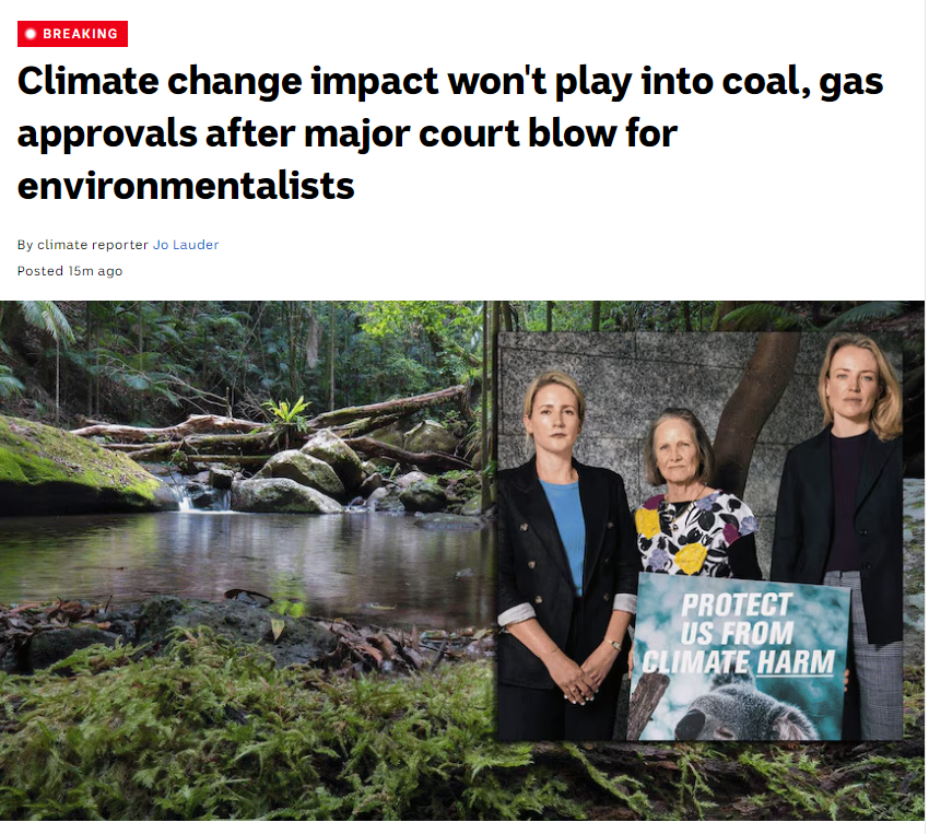 I'm SO f'ing sick of this. Public interest environmental lawyers & communities give our absolute all every time, we have done for decades. Our environmental laws are cooked, they're cooking us & the things we need to survive. Labor - fix it or move over & let us get on with it.