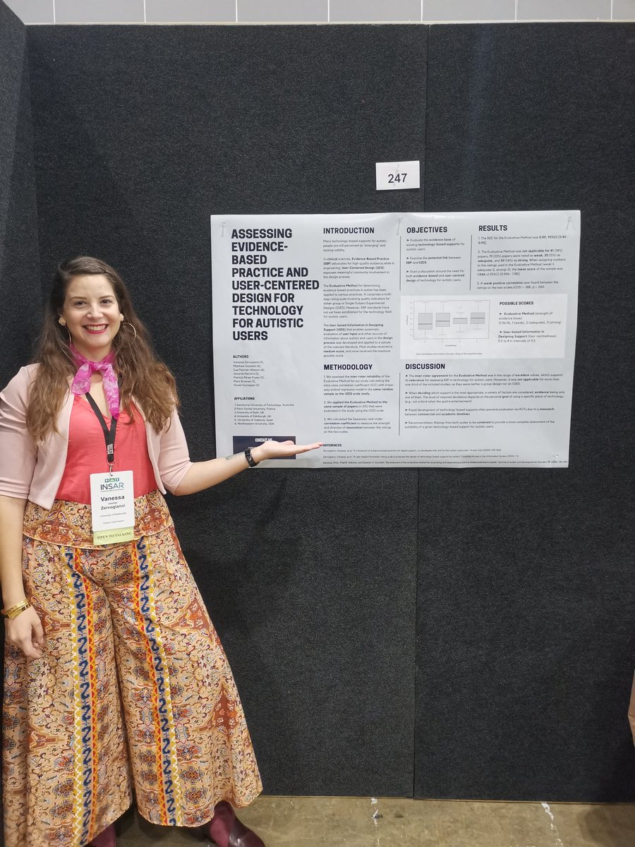 Happening now! Come check out poster No 247!
<a href="/AutismINSAR/">International Society for Autism Research, INSAR</a>
#INSAR2024