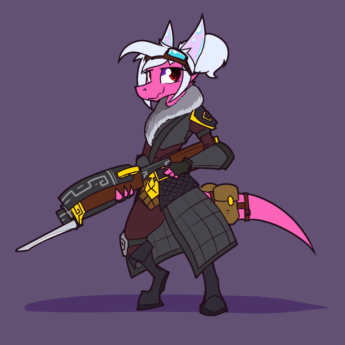 Sketch n' Flats commission for @Fallen1452 of their cute kobold artificer Flick!