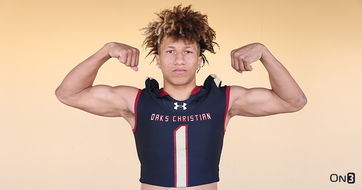 Oaks Christian (Calif.) TE @stevieajr of @oclionsfootball has added an OV to #Cal this weekend. He has already visited the home state campus twice. on3.com/db/stevie-amar…