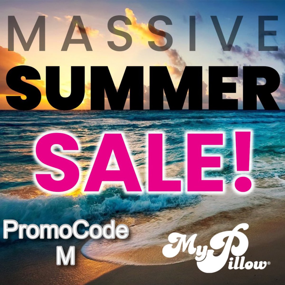 Stay cool this summer with MyPillows! Experience BIG savings on sandals, beach towels, and beach blankets! Get your promo code R536 and save big today! Don't miss out on this amazing deal - shop now for the best summer essentials!  mypillow.com/promocodem
#SummerSavings