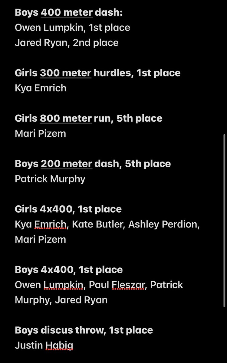 DISTRICT PRELIM RESULTS, ATHLETES ADVANCING TO FRIDAY🔥‼️ stay tuned for more results coming on Friday @ district finals 👀🔜🐝