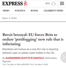 I love the EU bottlecap rule even more now because brexiters will always be reminded how well their vote worked out every time they open a plastic bottle!