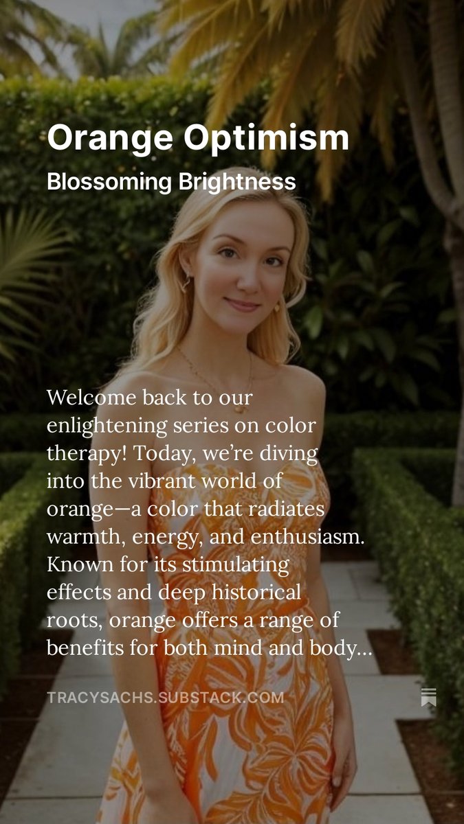TracySachs's tweet photo. Orange Optimism https://t.co/CuqDU5kU8g 🧡🍊📙✨🌞🤍🍦 #wednesdaymotivition #WednesdayMood #WednesdayVibes #DailyBenefit #wellness #Selfcare #optimism #colorTherapy #orange #peach #AiForGood @OpenAI @midjourney #substack https://t.co/TmAcWbreHS