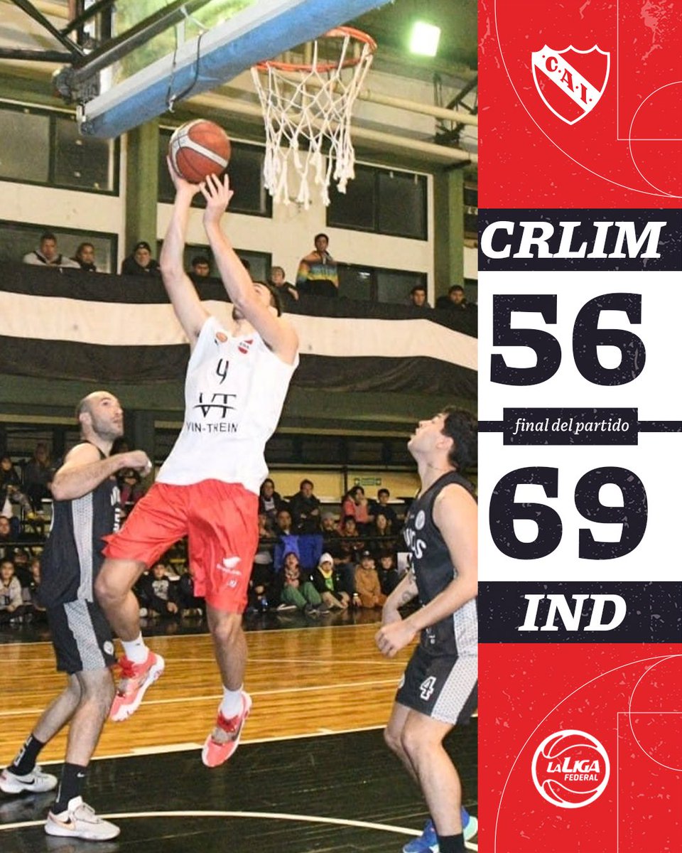 GANÓ INDEPENDIENTE🏀❤️ Los rojos vencieron a Los Indios de Moreno en condición de visitante por el 2do partido de los PLAYOFFS de <a href="/laligafederalok/">La Liga Federal</a>.