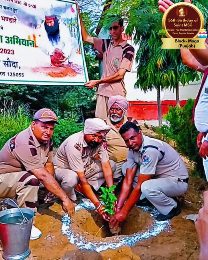 Trees are essential part of environment and necessary for our survival.The volunteers of DeraSachaSauda celebrates their special occasion with tree 🌲 🌴 plantation under the initiative of Nature Campaign with guidance of Saint Ram Rahim Ji.
#GoGreen