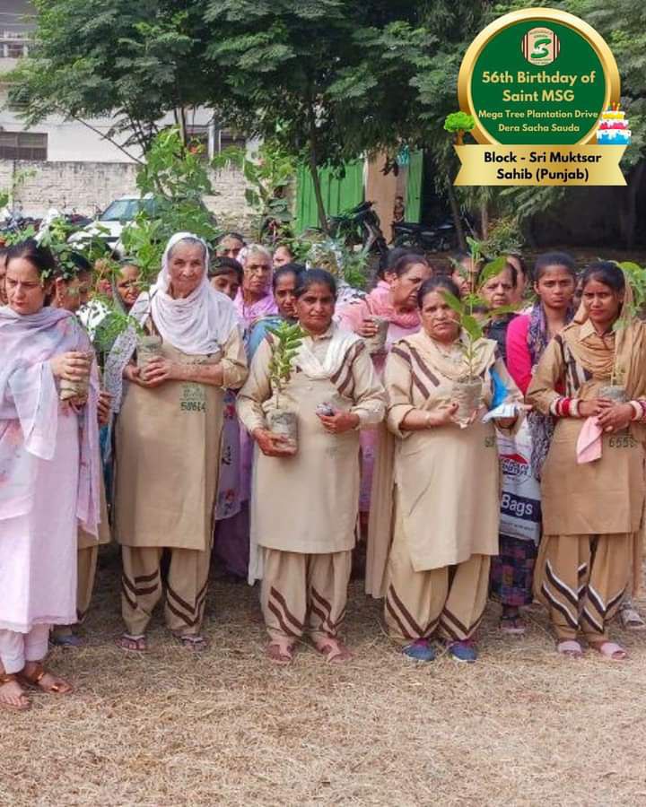 Following the guidance of Saint Ram Rahim Ji Insan the volunteers of Dera Sacha Sauda plant trees on every occasion they celebrate and they have planted millions of trees till date under Nature Campaign initiative to protect our environment #GoGreen