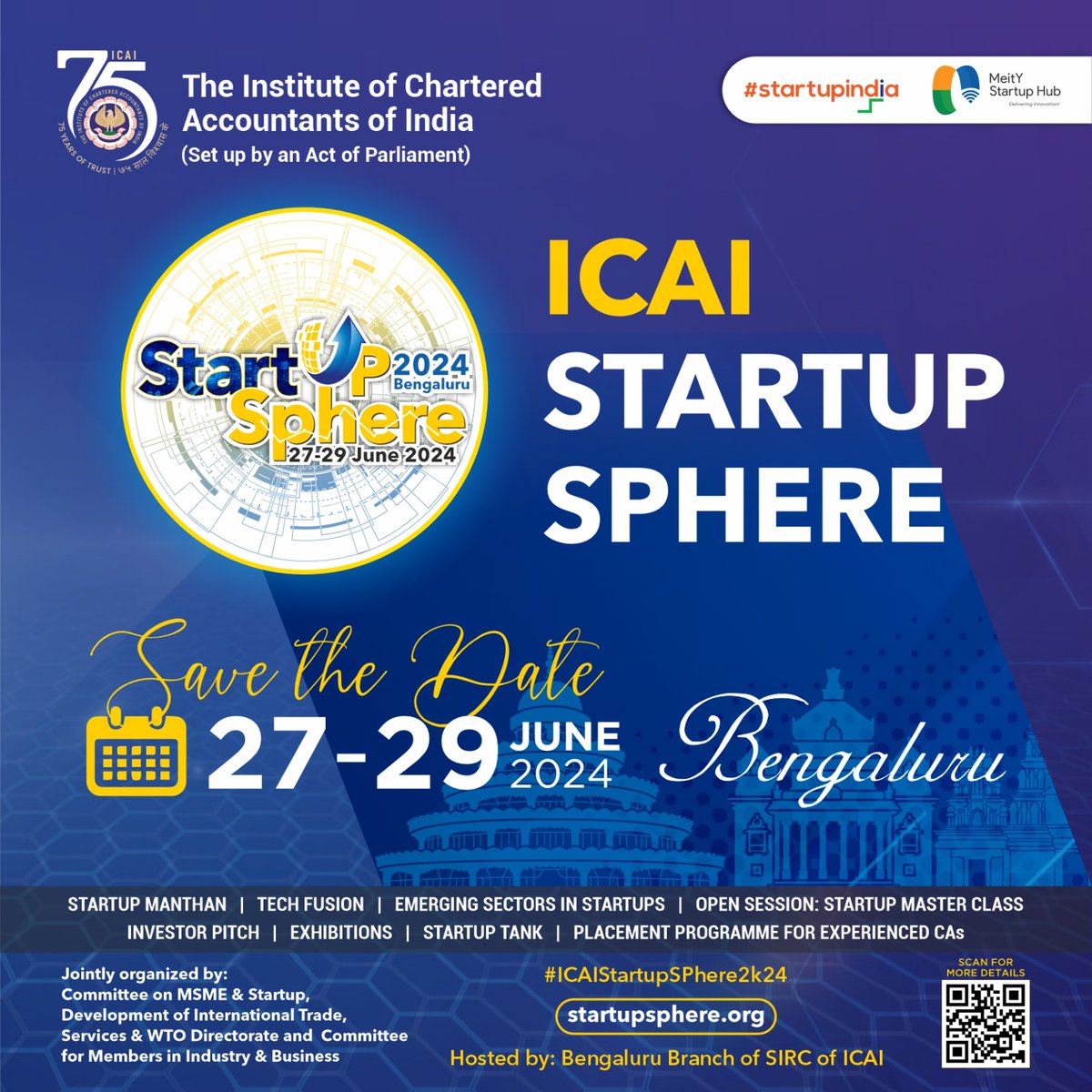 Join the future of innovation at ICAI's Startup Sphere 2024! Network with top entrepreneurs, industry leaders, & investors. Explore cutting-edge trends in the startup ecosystem. Don’t miss out on insightful sessions & opportunities to grow. Register at startupsphere.org