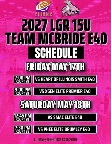 Piper Cotham (@cotham_piper) on Twitter photo My schedule for The Classic in Louisville this weekend! Can’t wait! <a href="/kmcbride513/">Kimberly McBride</a> <a href="/McbrideShamahn/">Shamahn McBride Sr</a> @NikeLadyGymRats My schedule for The Classic in Louisville this weekend! Can’t wait! <a href="/kmcbride513/">Kimberly McBride</a> <a href="/McbrideShamahn/">Shamahn McBride Sr</a> @NikeLadyGymRats