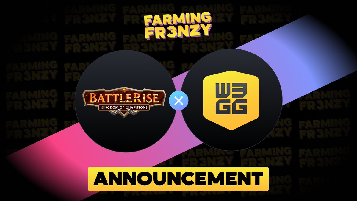 w3ggofficial's tweet image. 🚨FARMING FRENZY ALERT🚨 

We’ve teamed up with @BattleRiseGame  to spice up your gaming grind! 

We&apos;re excited to bring you a unique opportunity to not only enjoy your favorite games but also earn rewards!

So, what are you waiting for? Let’s get those rewards rolling!