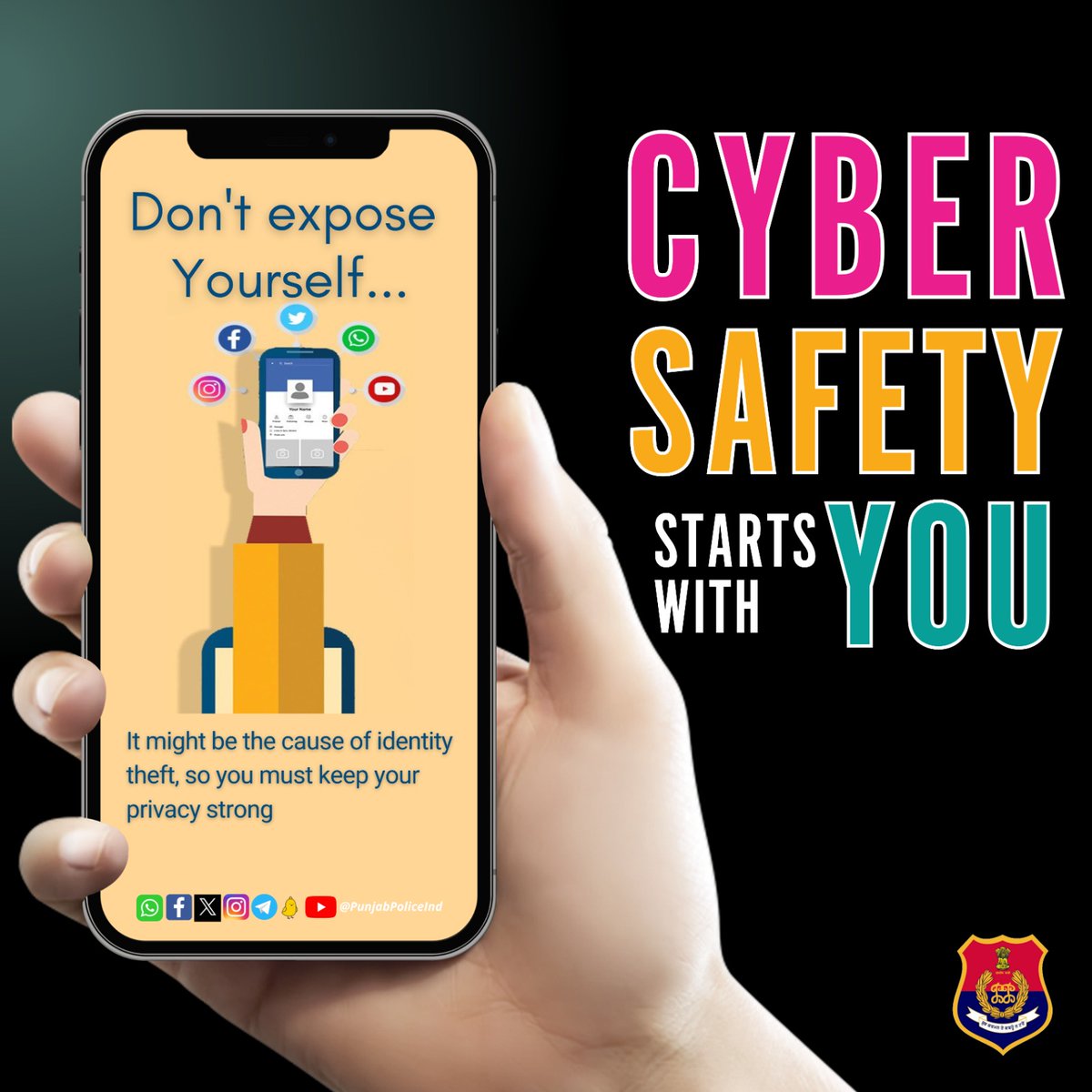 Stay vigilant! Cybercrime is real and can happen to anyone. Protect your personal information and avoid oversharing on social media. #CyberAware