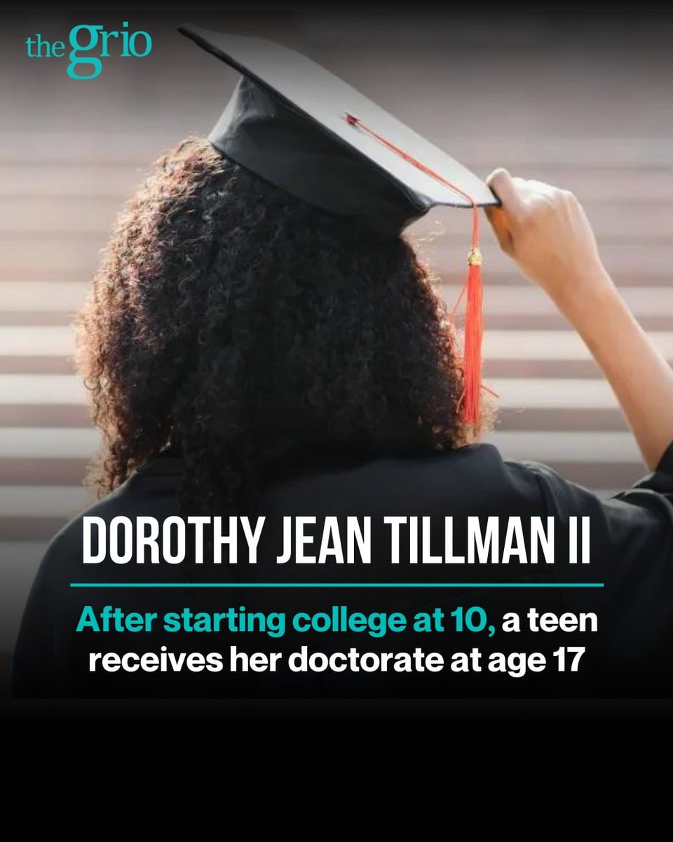 As other 17-year-olds opened their college acceptance letters this spring, one student from Chicago received her doctorate. Read More👇🏿 thegrio.com/2024/05/15/aft…