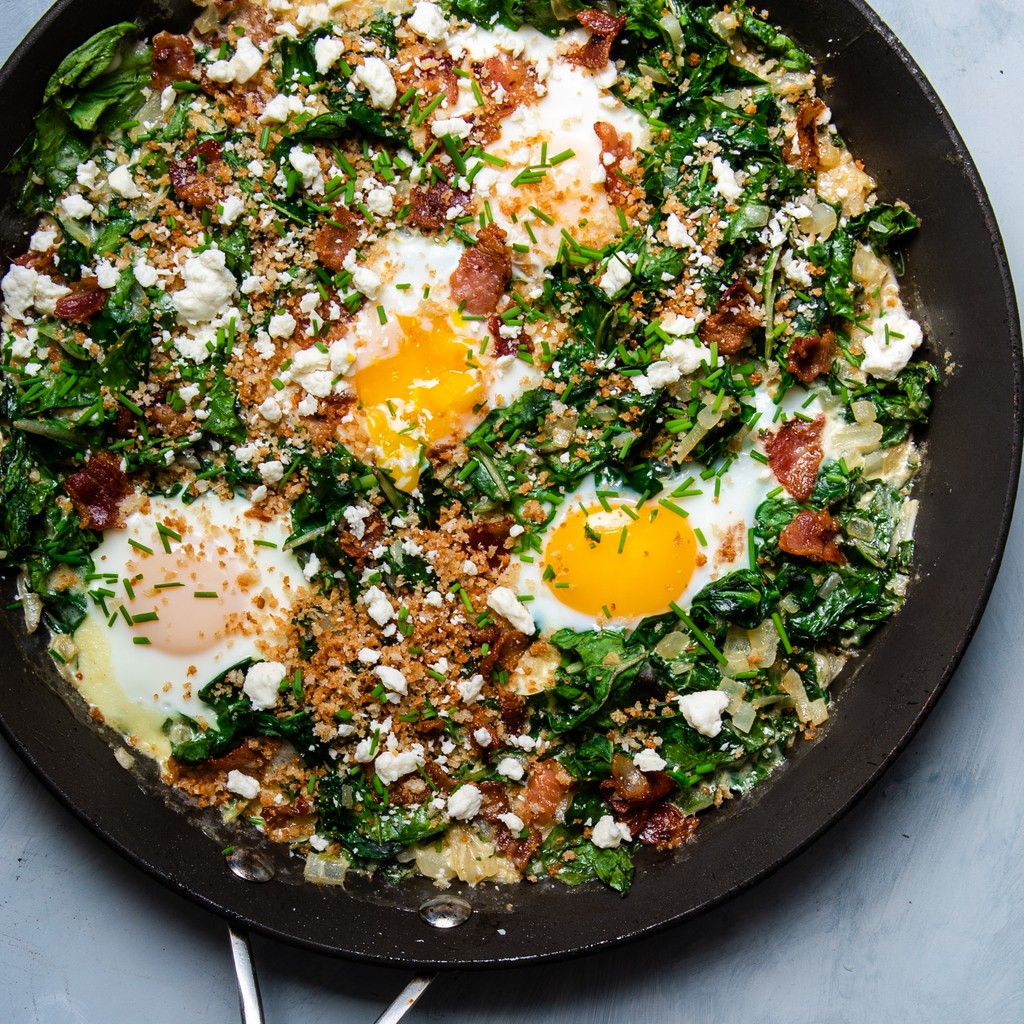 🍳✨ Elevate your breakfast game with this mouthwatering recipe for Baked Eggs with Bacon and Chard! 🥓🌿 Find the full recipe on our website (link in bio)! 📲💫 

Photo by @betsylife

#breakfastgoals #foodinspiration #bakedeggs #baconlove #charmingchard #Recipes