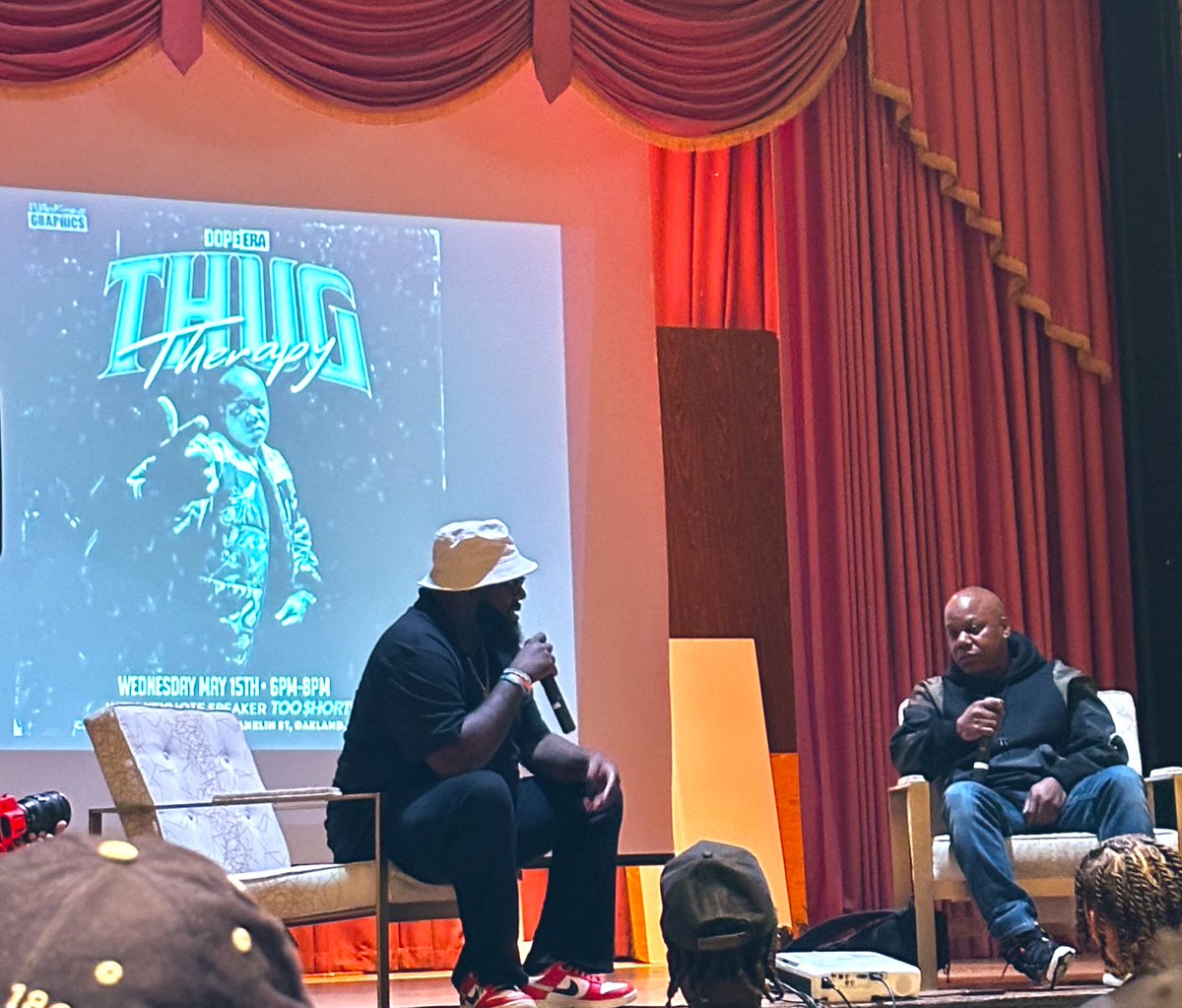 #ThugTherapy wit @MistahFAB & @TooShort in convo bout purpose! #TownBiz #Oakland #Healing