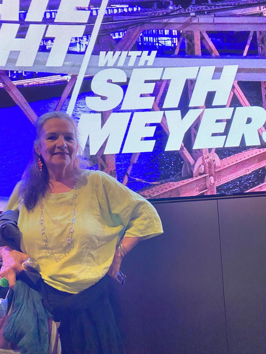 We had a ball @LateNightSeth and I even got to ask @sethmeyers a question. My friend said later she would have asked him why he is not wearing a suit, “he wore a suit the last time we were here.” I tried to explain, then we watched the hilarious “suit intervention” by @mulaney.
