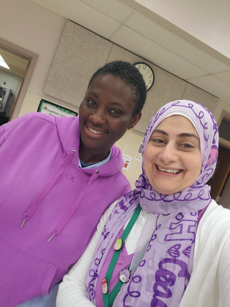 Ms.Ama and I in purple 😊
<a href="/ForestdaleES/">Forestdale ES</a> 
#ForestdaleStrong 
<a href="/DrLTate/">Dr. LaDonna Tate (she/her/hers)</a> 
<a href="/Falcon_Edwards7/">Jamie Edwards</a> 
<a href="/Falcon_Cunneen/">Jenny Cunneen (she/her/hers)</a>