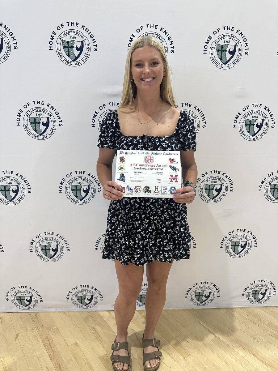 I’m so blessed to have been recognized for WCAC First Team and to have received the Ryken award. I’m so proud of this team and I will miss you all dearly 💙💚⚔️ @SMRAthletics @stmarysryken @TNTMarylandGold @Towson_SB