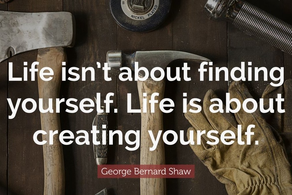 #QuoteOfTheWeek: 'Life isn't about finding yourself. Life is about creating yourself.' ― George Bernard Shaw. Embrace the power to shape your own path and identity. 🌟 #SelfCreation #GeorgeBernardShaw #LivePurposefully #HipHopWritesNow