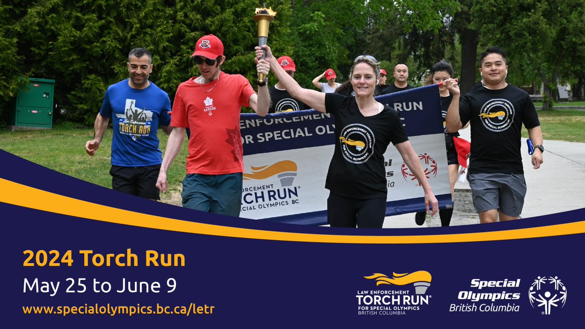 From May 25 to June 9, make a difference with the @BCLETR! 👟
 
Lace up at an in-person event or complete your own run/walk with the Provincial Torch Run and  help SOBC athletes with intellectual disabilities through sport. 🙌

Learn more specialolympics.bc.ca/letr