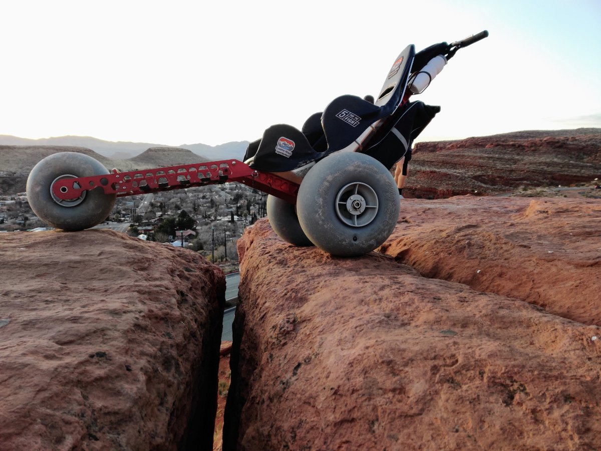 The long wheelbase of the Extreme Motus all terrain wheelchair allows you to clear obstacles. 

#wheelchair #inclusion #cerebralpalsy #allterrianwheelchair #offroadwheelchair #beachwheelchair #extrememotus