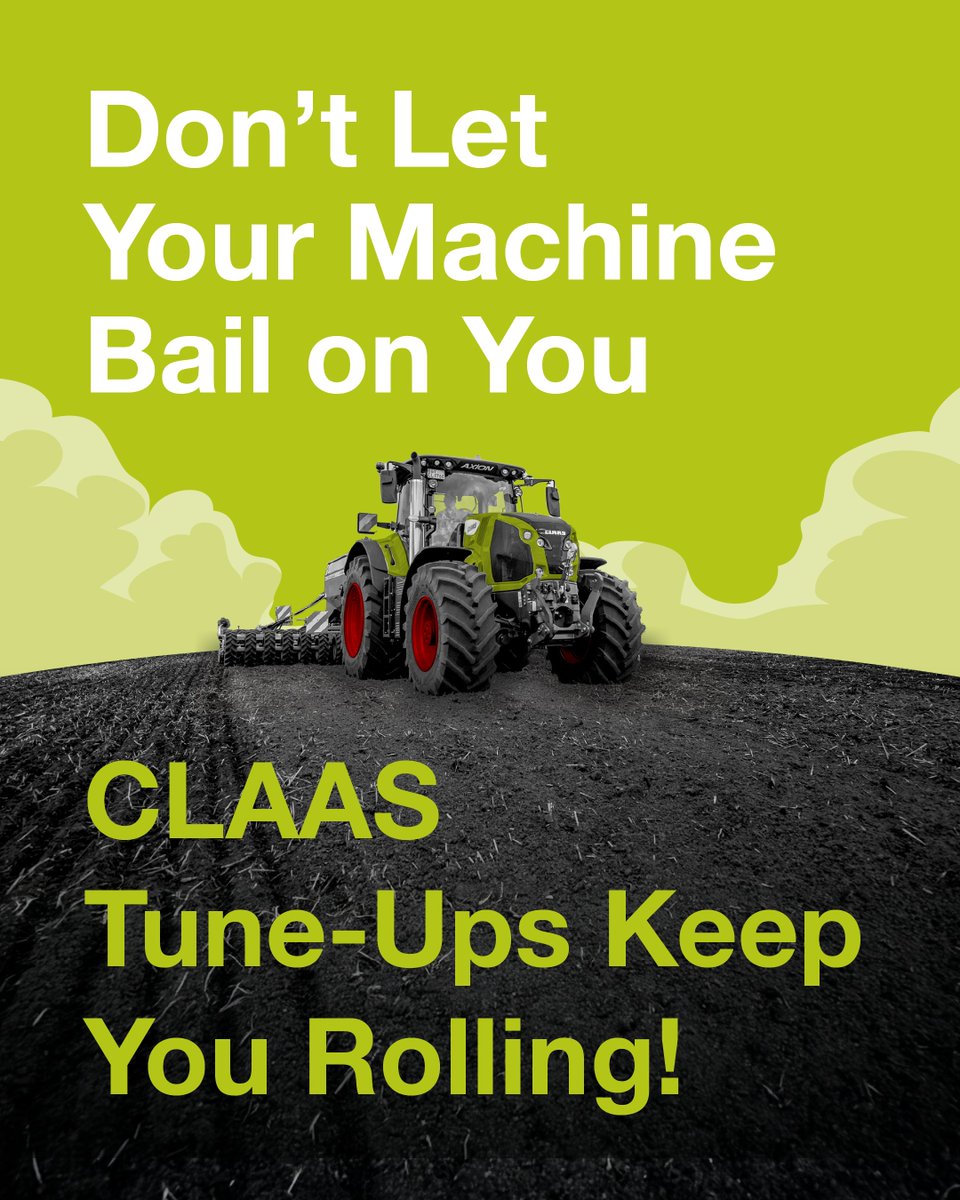 🌾🔧 Keep rolling with CLAAS tune-ups! Expert service and technicians who are ready to help. 🚜💨 Need a part fast? Our specialists deliver directly to your farm, often overnight! Trust us to keep your gear in top shape. bit.ly/3IlGCcB #CLAASService