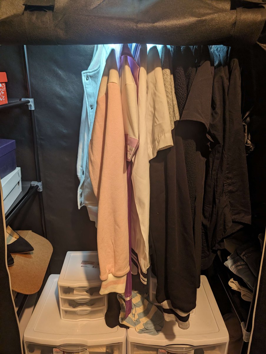 Finally got around to cleaning out and reorganizing my girly-ass clothes wardrobe