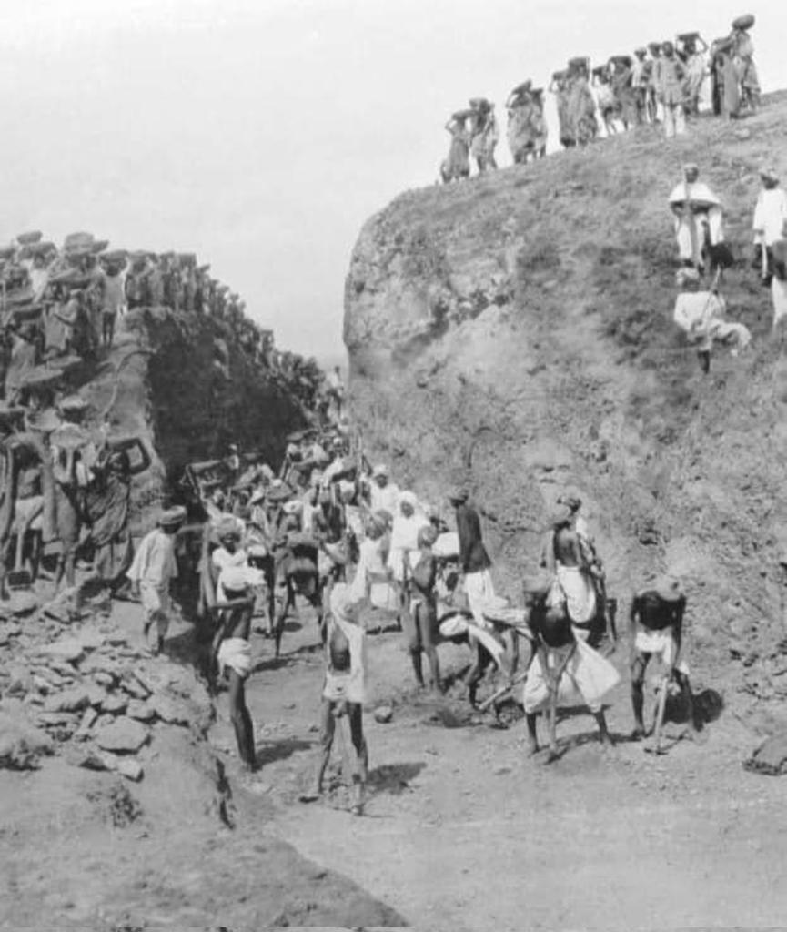 Cutting on Khamgaon-Jalna light railway 1899.
