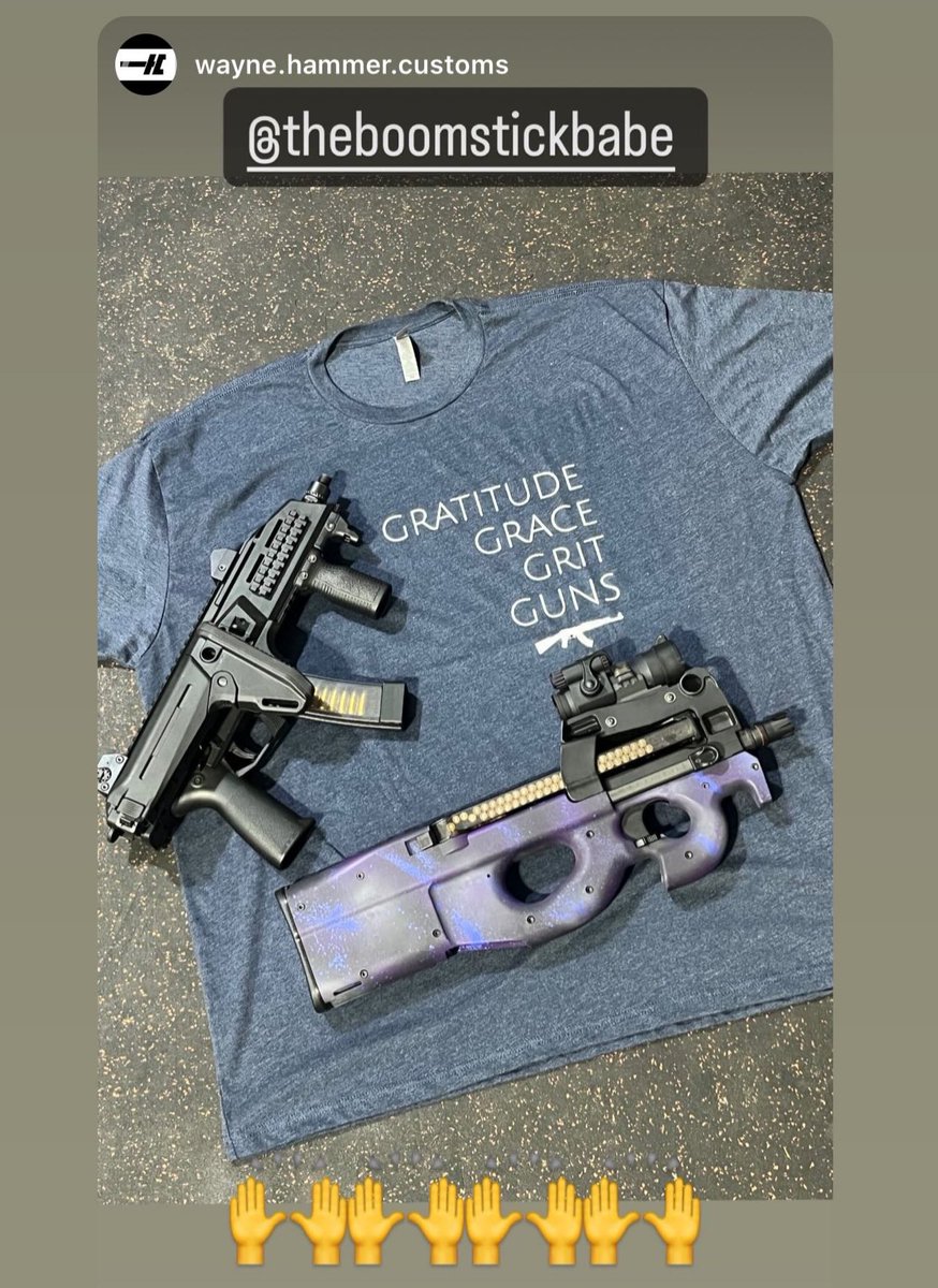 My homie @waynehammertime representing for ya girl! Wayne does custom cerakote work for @microtechknives and does spectacular work. Thank you wayne! I appreciate the support. You can grab this shirt and others at: bonfire.com/store/boomstic…