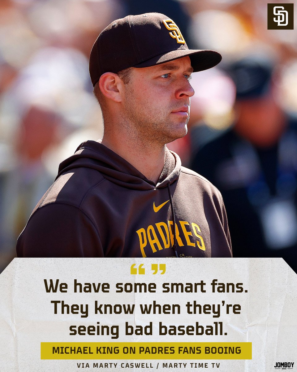 The Padres understand why their fans are booing