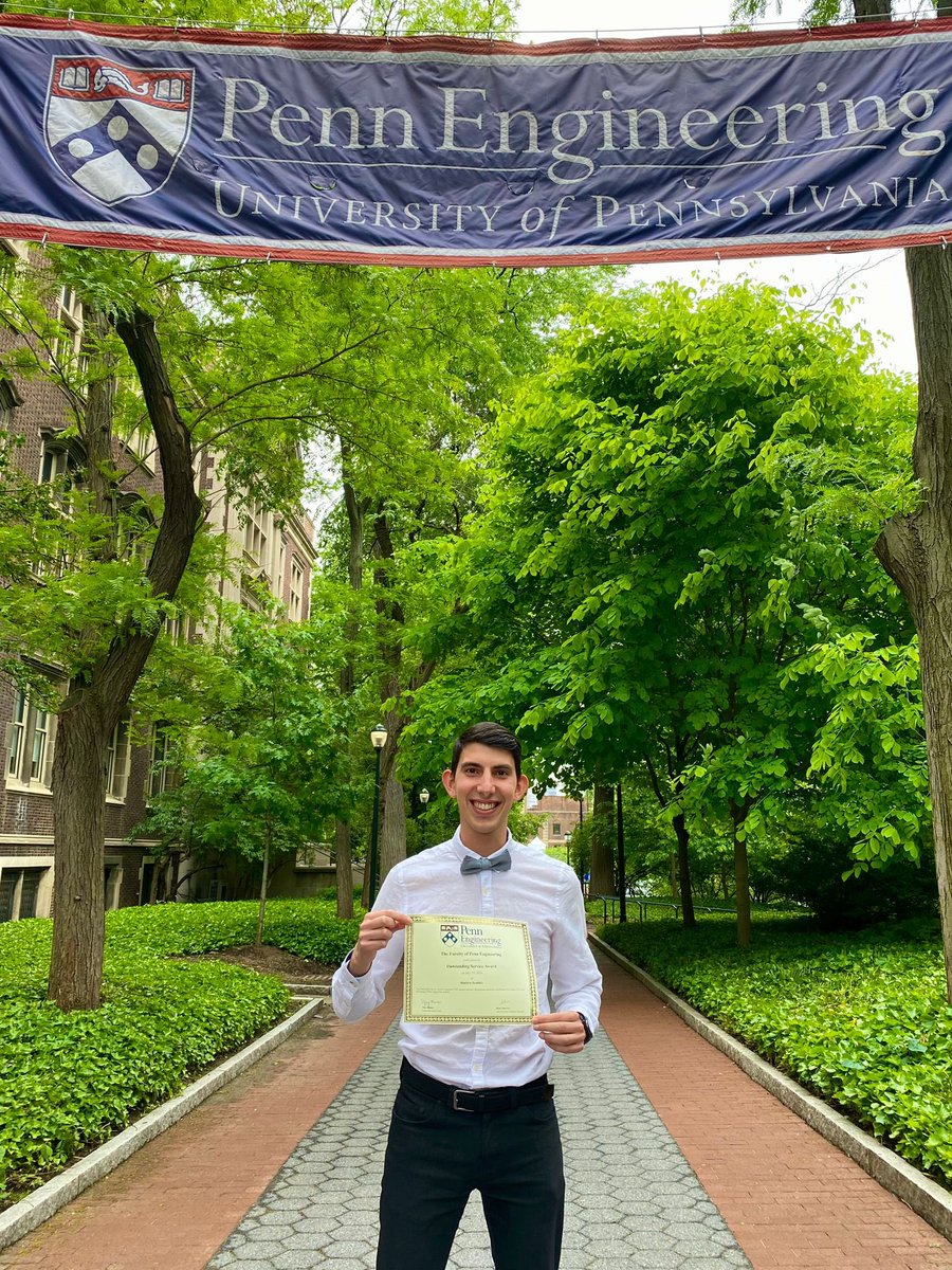 We’re thrilled to announce that our very own Dimitris has won the Outstanding Service Award at @PennEngineering ! His dedication to enhancing the well-being of the engineering community exemplifies the spirit of leadership and service. Congratulations, Dimitris! 🎉🏆 #PennPride