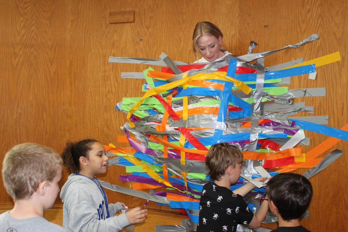 Nicole Ey (@principaley) on Twitter photo Not every day do you get to tape your #principal to the wall. #kidgoals #principallife Not every day do you get to tape your #principal to the wall. #kidgoals #principallife