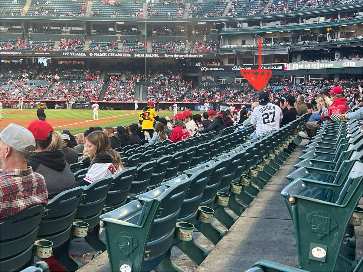 This never bothers me. @Angels v @Cardinals a dude in a @yankees #MikeStanton jersey in the crowd. 
Rep who you want, we all love the same game.