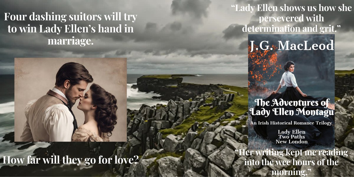 The Adventures of Lady Ellen Montagu trilogy!📚🥳🇮🇪🇨🇦 mybook.to/LadyEllenBoxset Excerpt: I had fallen so far behind Cuinn and Mary that their outlines were hardly discernible in the distance. I stopped walking as I came to a small waterfall that cascaded down from the trees and