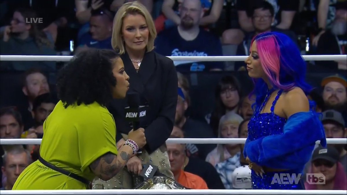 Amazing contract signing segment Between #MercedesMoné and #WillowNightingale tonight
 I'm super super excited and hype for their at double or nothing for the tbs championship 

#WillowMercedesMainEvent
