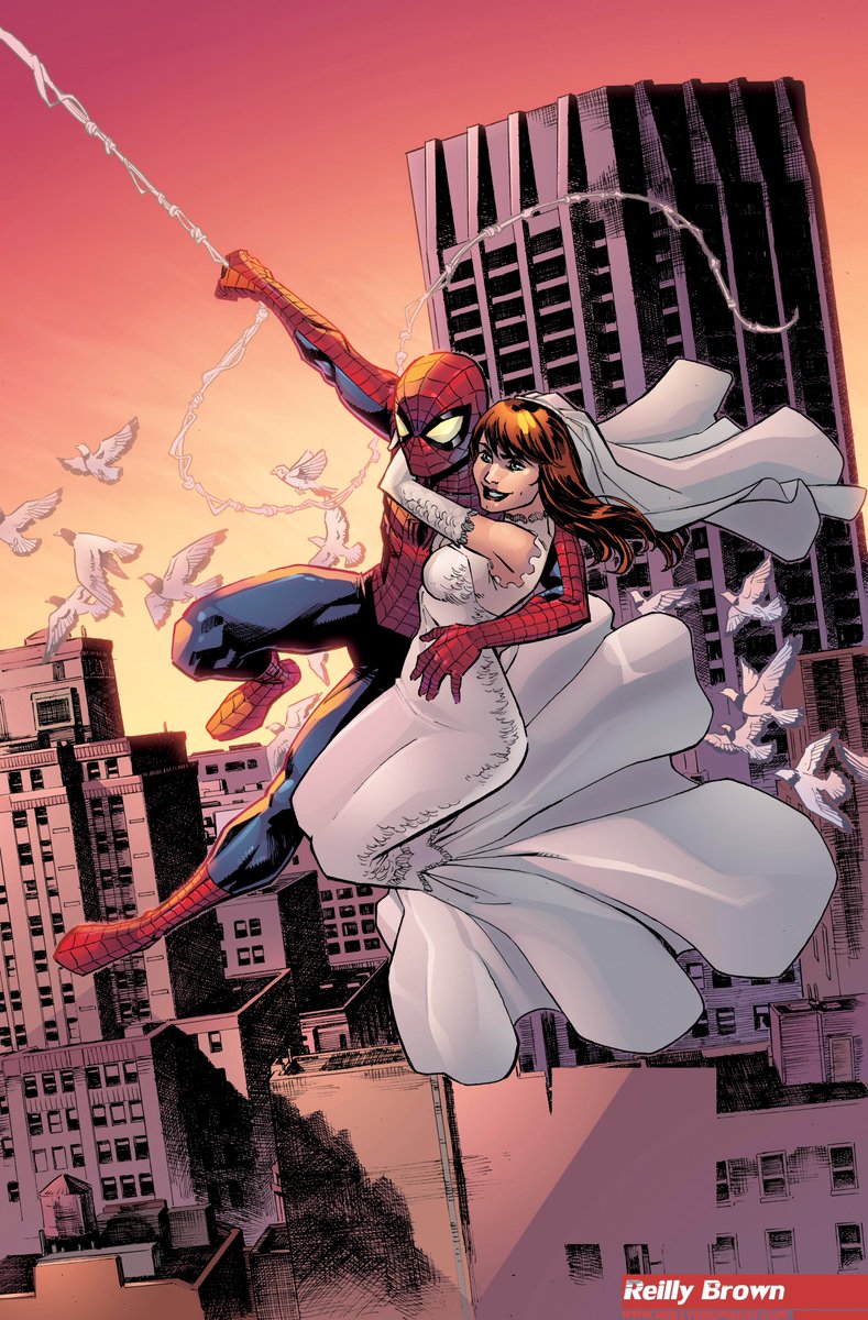 ArtOfTimBrown's tweet photo. Playing around a little today, and just having some fun.

Drawn by: @Reilly_Brown 
Colour by: Timothy C. Brown

#Marvel #Comics #Comicscolorist #SpiderMan #PeterParker #MaryJane #MJ https://t.co/VMftrk8MKh