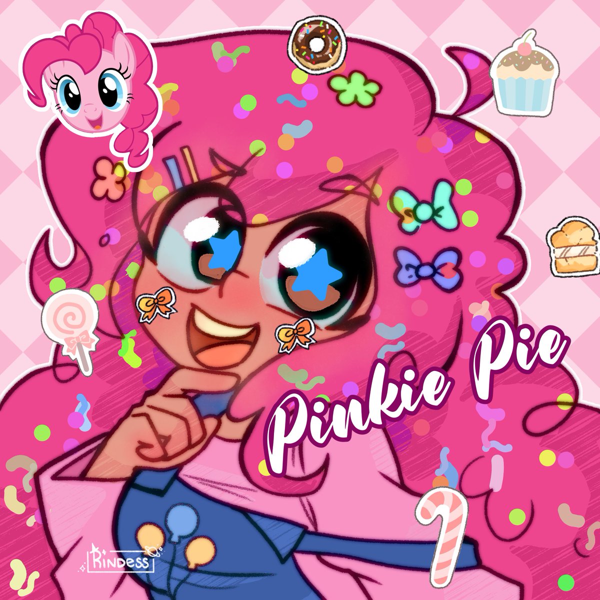 I'm working on commissions but have this Pinkie!! I wanna draw a full body and she being chubby 💜🥺

#pinkiepie #mylittlepony #mylittleponyart #mlpfanart