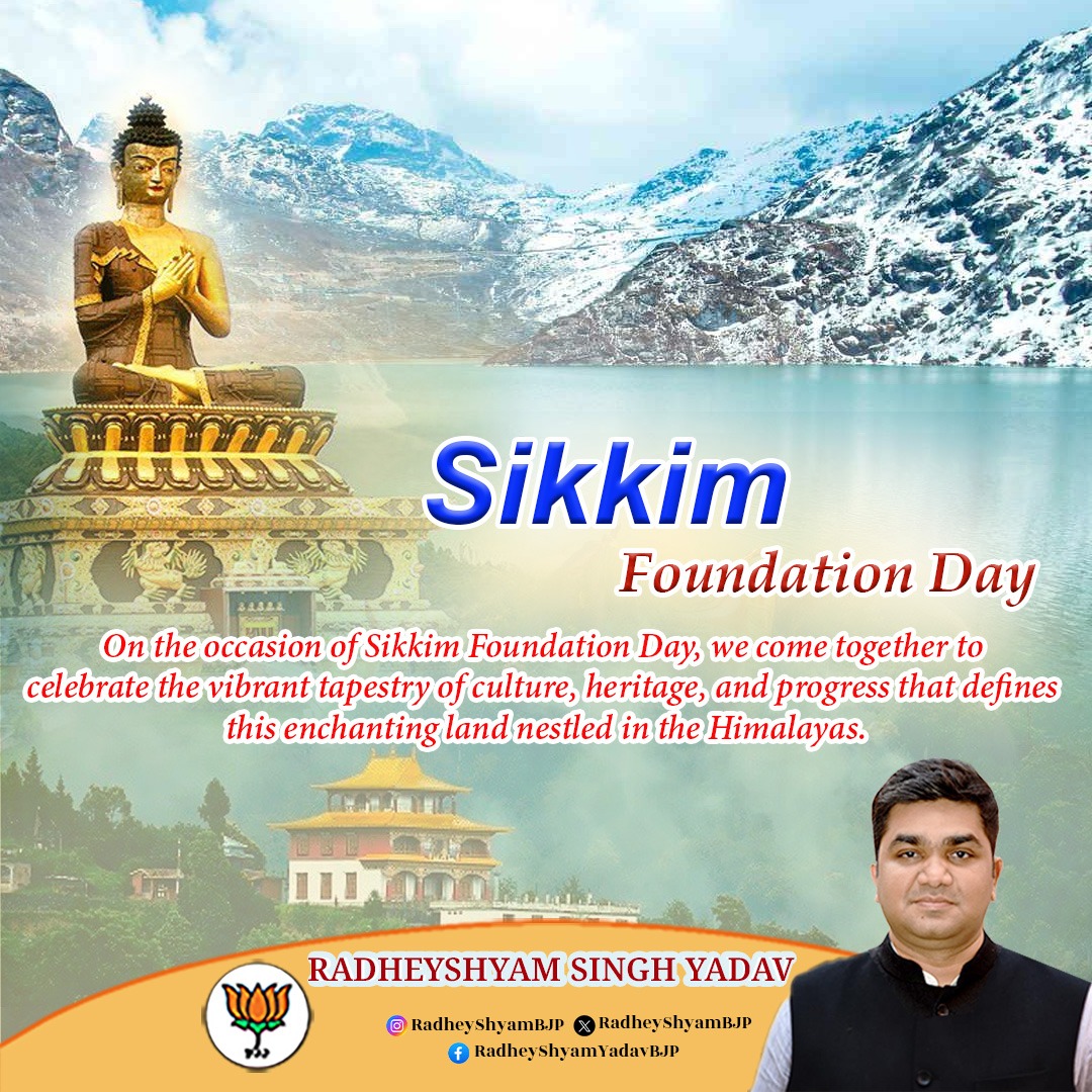 From its majestic peaks to its lush valleys, Sikkim captivates the soul with its unparalleled natural beauty and rich biodiversity. Let us honour the visionaries and leaders who laid the foundation of Sikkim's prosperity and let's rededicate ourselves to the values of