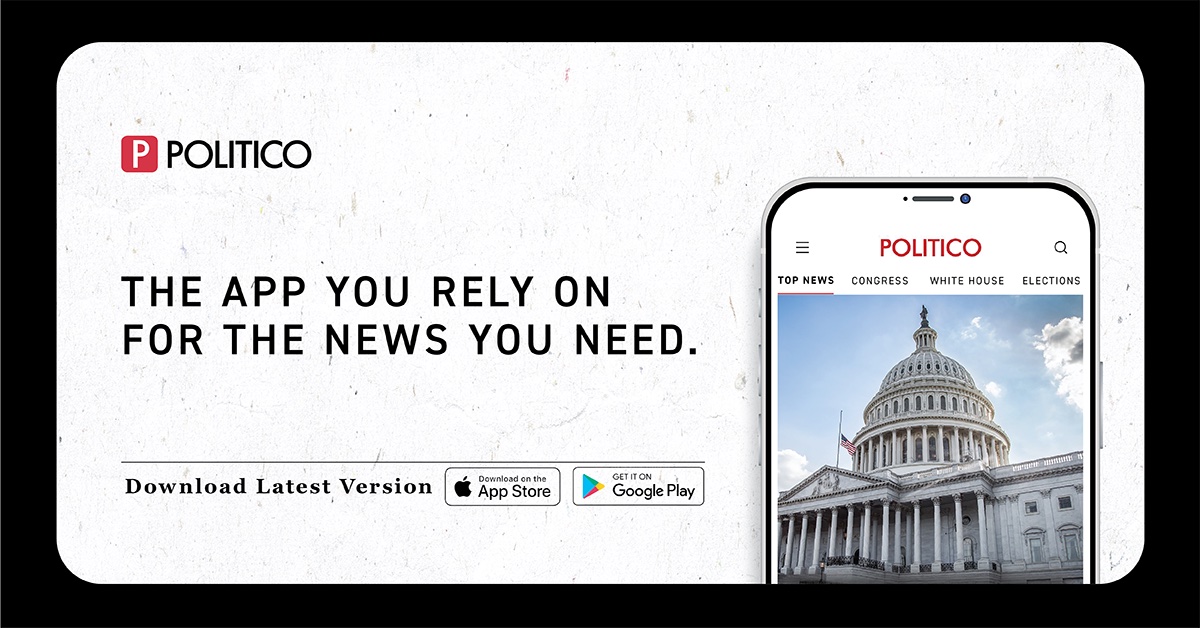 All of POLITICO’s groundbreaking reporting, in the palm of your hand. Download our mobile app today. politico.com/mobileapp?cid_…
