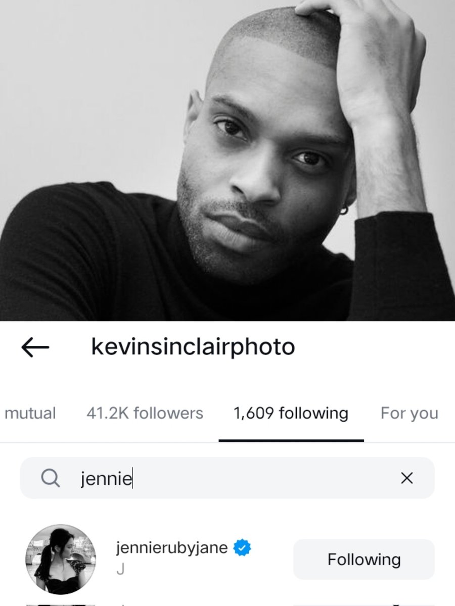 LA and New York based Photographer, Director, Co-founders of VESTAL Magazine whose work has been featured in publications such as WWD, Vogue, Elle, Harper's Bazaar, and many others. Kevin Sinclair is following #JENNIE on instagram!