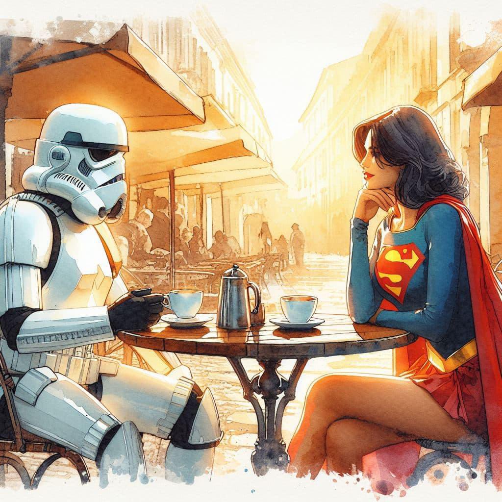 Cool picture I found. Superwoman and idk who the one is 😂 😬 anyone know??