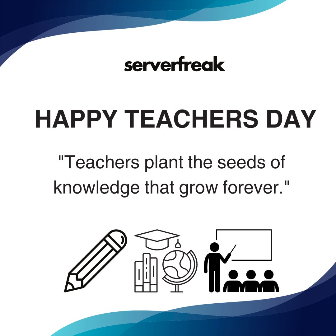 To an amazing teacher, Happy Teacher's Day! Your dedication and effort truly make a difference.

#webhosting #serverfreak #lamanweb #website #teachersday