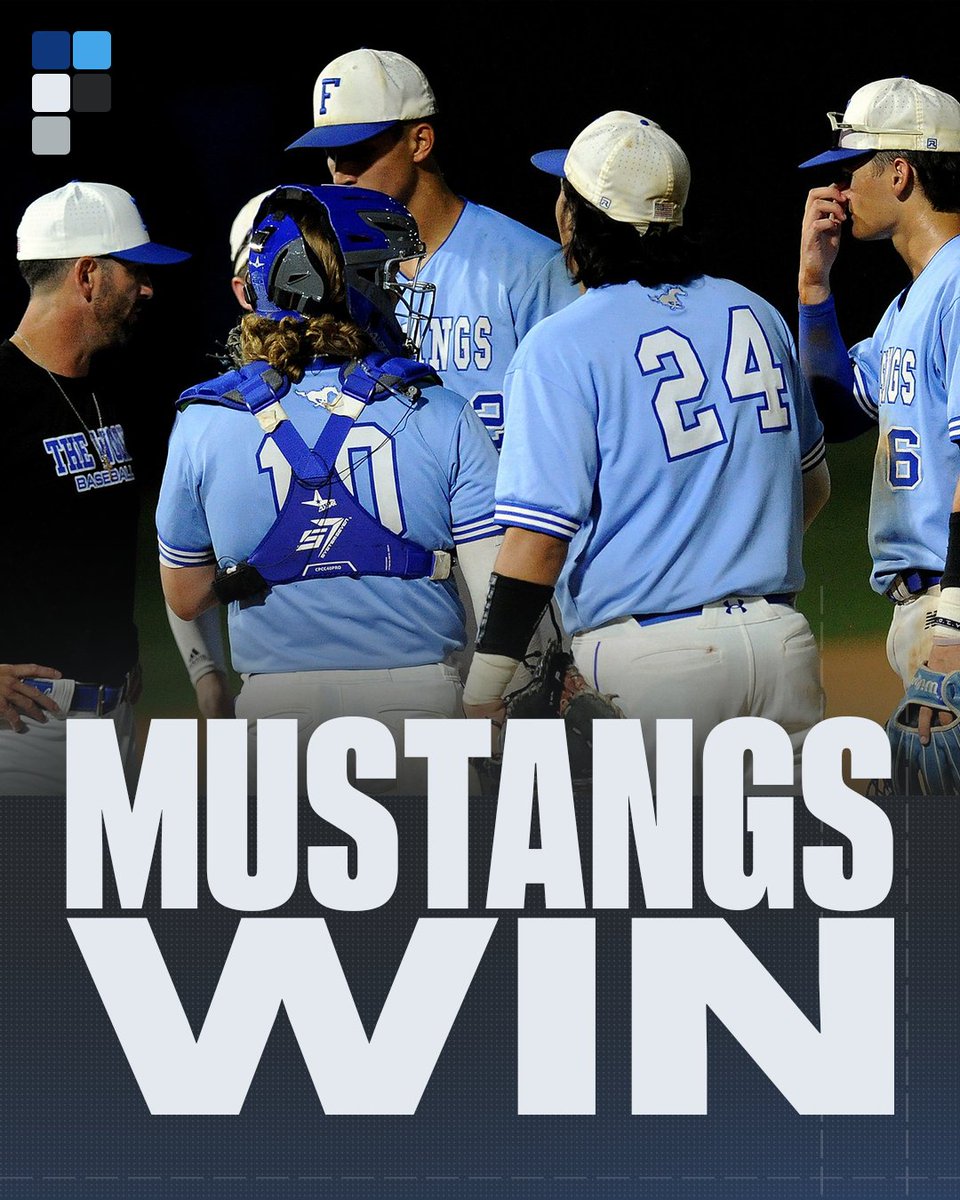 fhsballplayers's tweet photo. Mustangs take game 1 over PNG 7-1!

#TheWood https://t.co/WQ8z9OZedV
