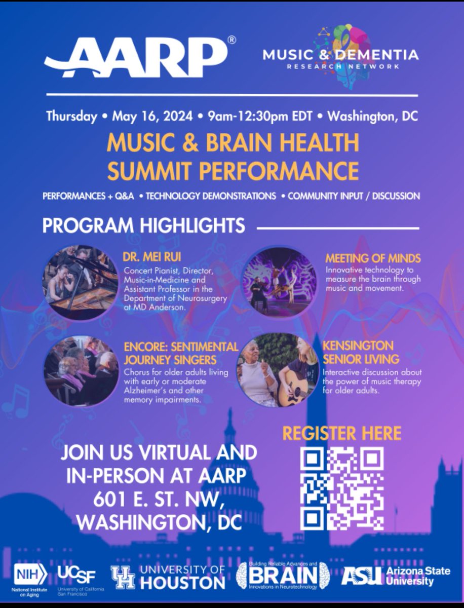 Music & Dementia Research Summit at AARP—please join us!