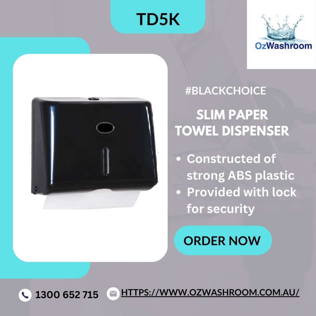Upgrade your office with our Elegant Transparent Black Paper Towel Dispenser! Stylish, secure, and space-saving. Perfect for small offices. 
buff.ly/3FaXdgT 
#OfficeEssentials #PaperTowelDispenser #OfficeUpgrade #ElegantDesign #SmallOfficeSolutions #WorkplaceHygiene